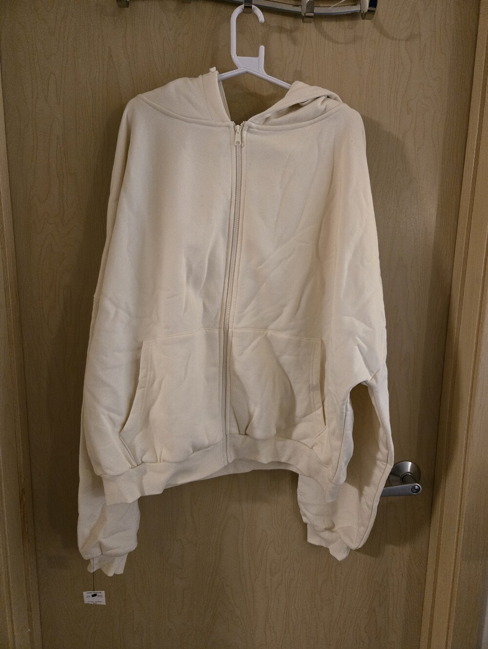 NWOT Popflex Zip Cloud Hoodie Ivory (L/XL)